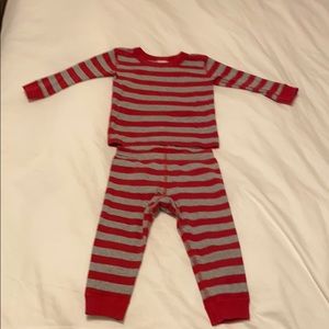 Hanna Andersson striped long sleeve pajama set 2T